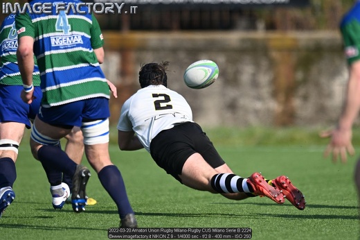 2022-03-20 Amatori Union Rugby Milano-Rugby CUS Milano Serie B 2224